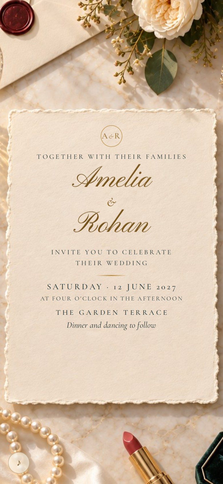 Find the Ring invitation, closed