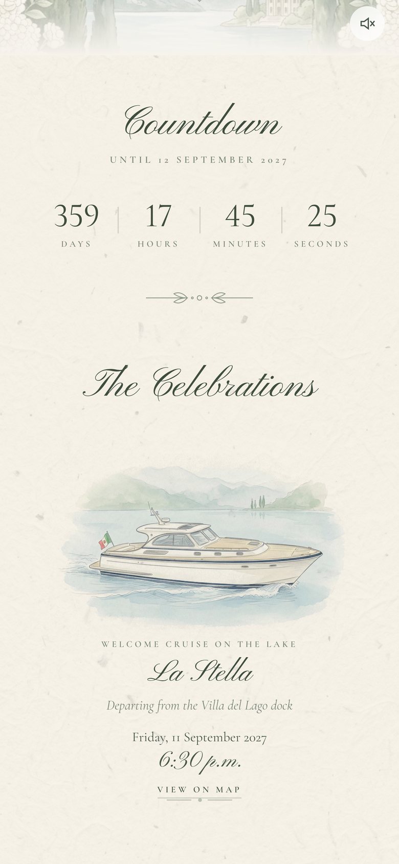 Lake Como — Countdown