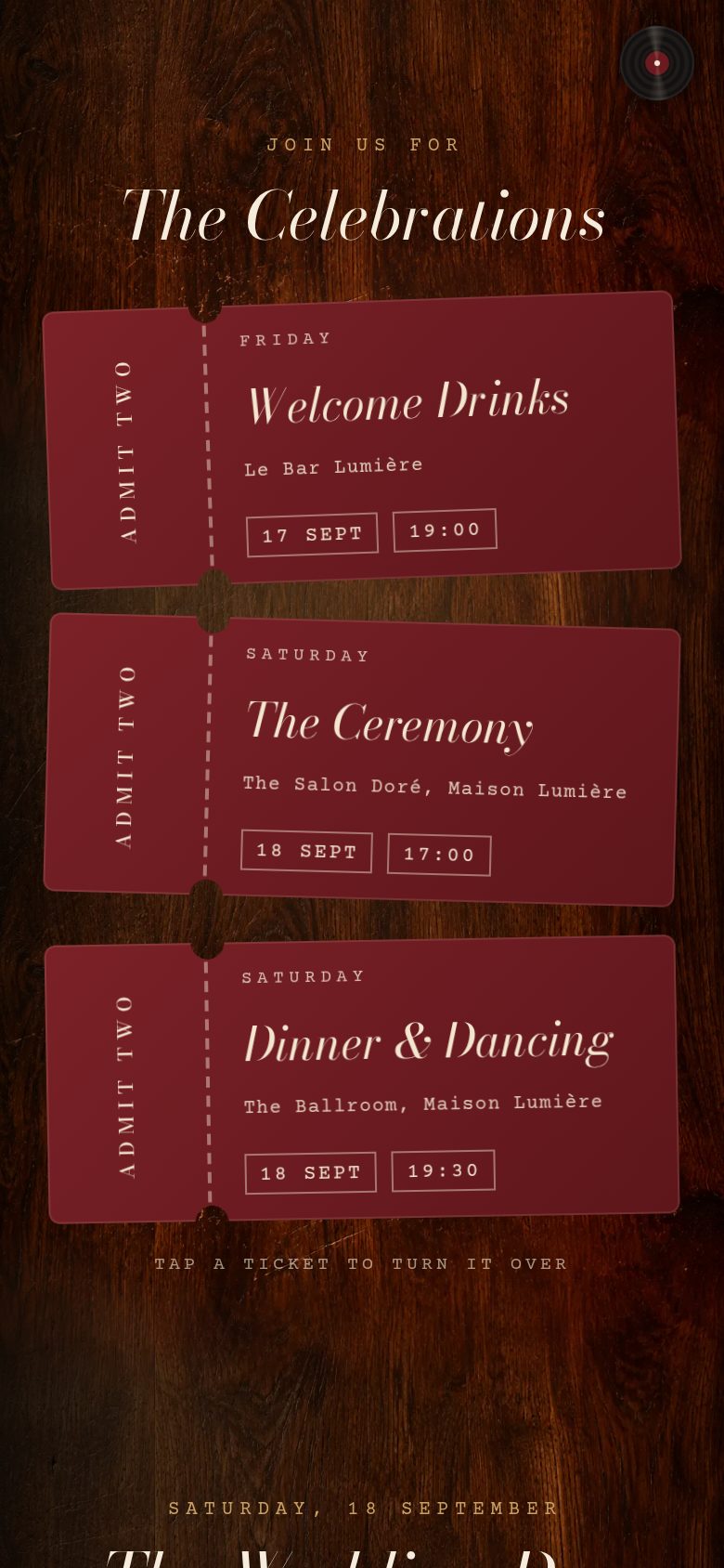 The Photo Booth — The celebrations