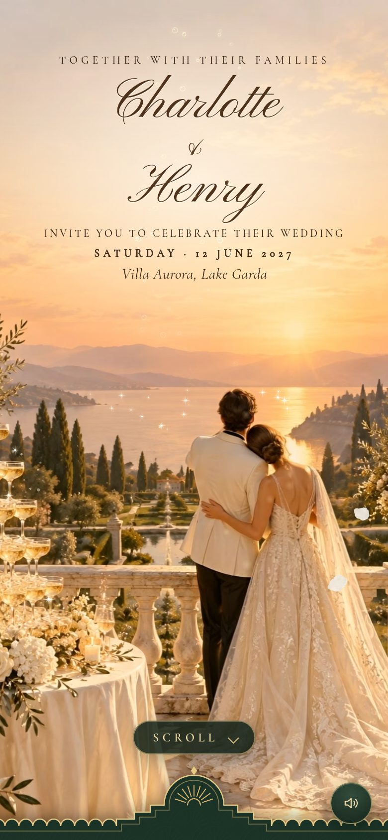 The Toast animated wedding invitation