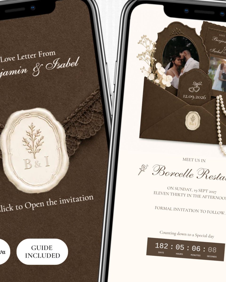 Save the date website templates